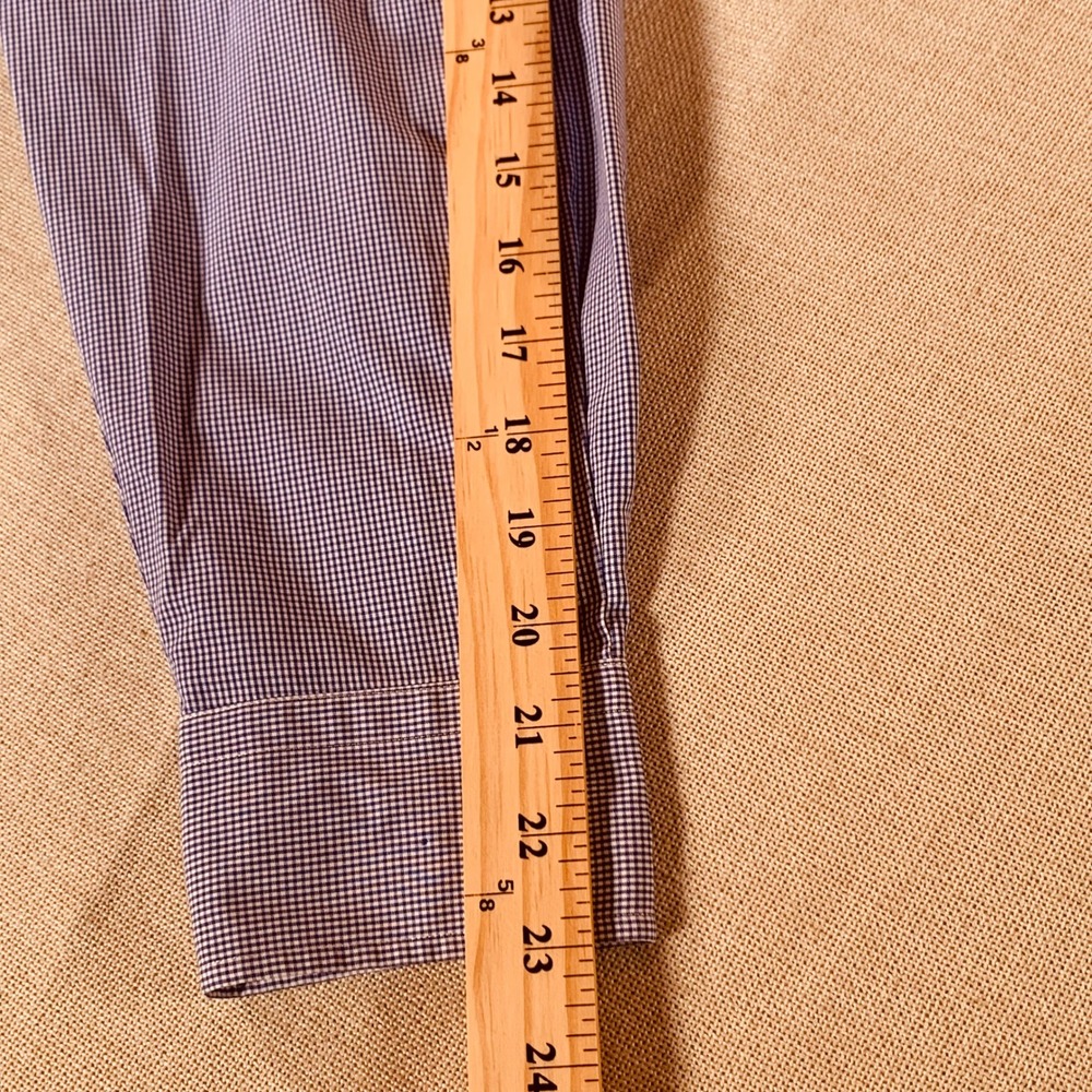 Polo Ralph Lauren Estate Classic Fit Button up Shirt Blue Gingham Sz 16 32/ 33 - Picture 6 of 10